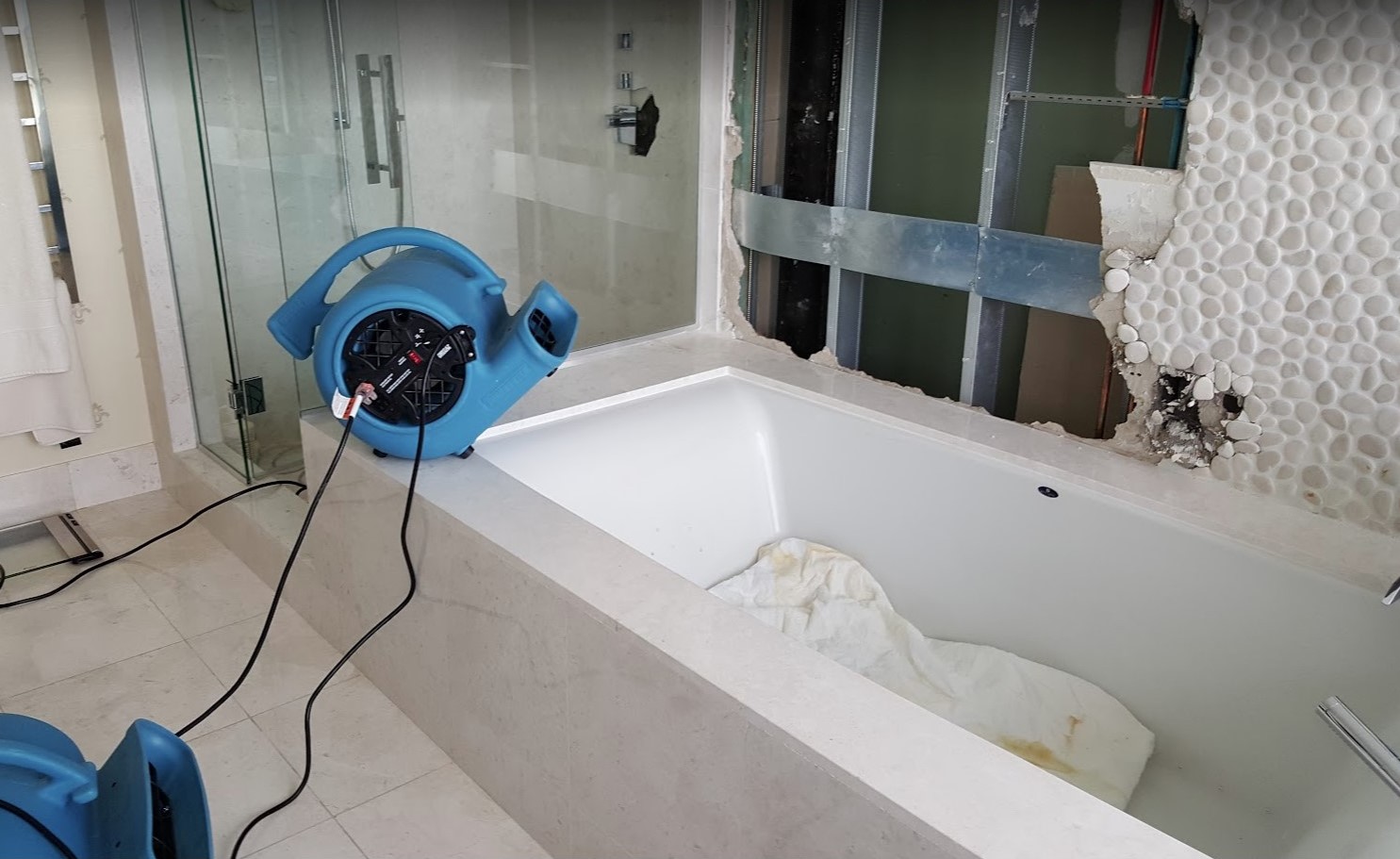 Bathroom Water Damage Cleanup Miami by Water Tech Restoration Services Miami